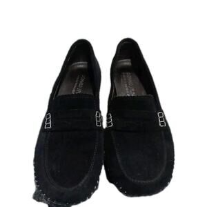 Donald J. Pliner Petra Black Suede loafers Sz. 7 M